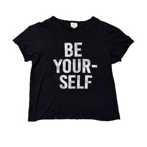 Cinq A Sept Be Yourself Graphic T-Shirt Size Medium